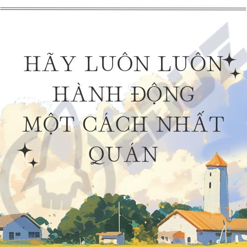 Hãy Luôn Luôn Hành Động Một Cách Nhất Quán